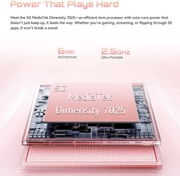CUBOT X100 Smartphone - 5G - 16GB RAM - 256GB ROM - 5100 mAh - 6.88 inch 120Hz - Android 15 - NFC - OTG - Zwart — thumbnail 2