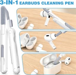YONO Oordopjes Set met Cleaner Kit voor Airpods Pro - 4 Paar Vervangende Siliconen Ear Tips - Schoonmaakset - Wit — thumbnail 5