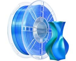 Tweekleurig PLA+ 3D-printerfilament Zijdeglans 1.75mm - Glanzend Effect