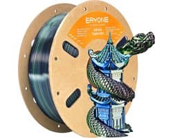 Zijdeglans PLA Filament 1.75mm voor 3D Printer - 1kg Spoel - Donkergroen, Middernachtblauw, Zwart