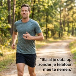 SyncGear Smart Ring - Slimme Ring voor Heren & Dames Met Oplaadcase – Menstruatiecyclus - Activity Tracker - SpO2 - Stappenteller - Hartslagmeter - Nederlandse App - Maat 13 (Europese Maat 70) - Kleur: Goud — thumbnail 3