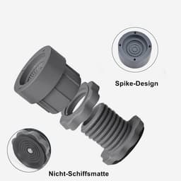 4 Stuks Wasmachine Trillingsdempers Verstelbare Rubberen Voetjes Anti-Vibratie Onderzetters — thumbnail 3