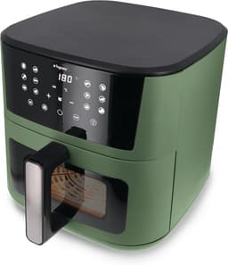 Airfryer XL - Heteluchtoven - Gezond Bakken - Dubbele Weerstand - 10 Liter - Groen — thumbnail 5