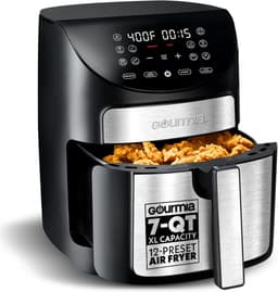 Digitale Airfryer - Heteluchtfriteuse - Gezond Frituren - FryForce 360° Technologie - 7 Quarts - Zwart — thumbnail 1