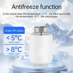 KZQ Temperatuurregelklep - Slimme klep - Thermostaatset voor huisverwarming - Programmeerbaar - LED-display - Spraakbediening - Snelle verwarming - Compatibel met gangbare radiatoren — thumbnail 4