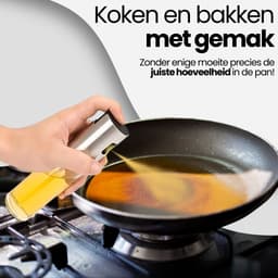 QualitéCuisine® Olijfolie Sprayer 100ml – Vernieuwde Versie – Olie Sprayfles / Olieverstuiver – Airfryer Accessoires – Voor BBQ, Bakken & Koken – Incl. Spatel, Bakkwast, Trechter & Schoonmaakborstel — thumbnail 7