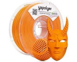 Flexibel PLA Pro Filament 1.75mm Lichtoranje 1kg voor Elastische 3D-Prints