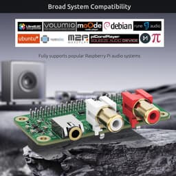 High-Res DAC Geluidskaart voor Raspberry Pi 5/4/3B+/Zero 2W - PCM5122 Audio Shield met RCA & 3.5mm Uitgang — thumbnail 3