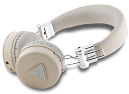 Guess Bluetooth Stereo Koptelefoon ENC - Grained Triangle Logo - Beige — thumbnail 4