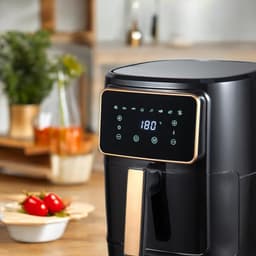 DYNA® Airfryer XXL - Mini-oven - Heteluchtfriteuse - Zwart - 36cm x 40cm x 36cm — thumbnail 4