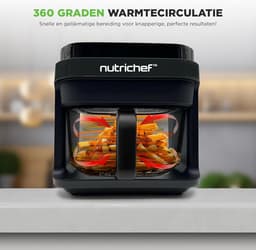5.8 Quart Air Fryer met 8 Voorgeprogrammeerde Kookstanden en Transparante Frituurmand — thumbnail 5