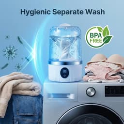 Draadloze Mini Wasmachine BPA Vrij Draagbare Sokkenwasser Voor Reizen Studentenkamer Camping En Kleine Huishoudens Snelle Handmatige Was — thumbnail 2