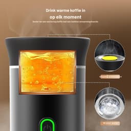 MIRA® Draagbare Koffiemachine - Blender To Go - Draagbare Blender - Zwart - 9cm × 9cm × 27cm — thumbnail 2
