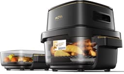 Mova Aeroglass AF20 Pro Glazen Airfryer - Dubbele Capaciteit 4L + 2.5L - Borstelloze Grill — thumbnail 1