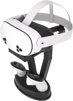 VR-Headset Standaard voor Meta Quest 3S / Quest 3 / Quest 2 & PS VR – Display & Opbergstand voor Headset en Controllers – Stabiele VR Storage Holder — thumbnail 1
