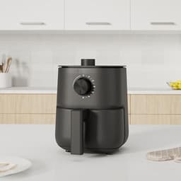 Quvo® Mini Airfryer - Airfryer - Heteluchtfriteuse - Anti-Aanbaklaag - Zwart - 23cm x 29cm x 30cm — thumbnail 4
