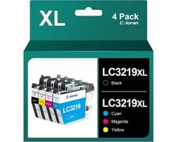 4-Pack XL Compatibele Inktcartridges Vervanging voor LC3219 LC3217 Serie Zwart Cyaan Geel Magenta