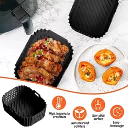 Twee hoogwaardige siliconen vormaccessoires voor de Ninja SL400EU Double XL 9.5L Airfryer AF400 AF300 — thumbnail 3