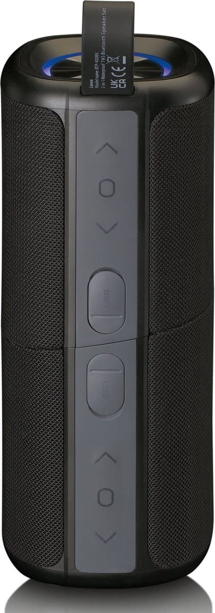 Lenco BTP-400BK - Bluetooth Speaker Draadloos - Waterproof - Zwart — afbeelding 1
