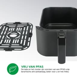 Bourgini Slimfit Airfryer Pure XL - Heteluchtfriteuse - 5 liter - 1500W - PFAS vrij — thumbnail 3