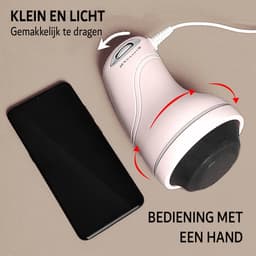 Elektrische Cellulite Massage Apparaat - 8 Delig Massage Koppen - Gua Sha - Full Body - Vacuüm - Cupping - Ontspanning -Roze — thumbnail 3