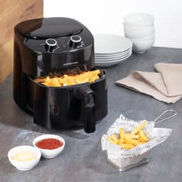 GOURMETmaxx hetelucht friteuse mechanisch 4.5 l - zwart — thumbnail 6