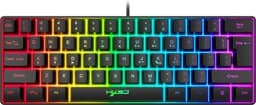 HXSJ V700 - Bedrade Gaming Toetsenbord - RGB - 61keys - QWERTY Toetsenborden - Zwart — thumbnail 3