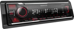 Kenwood KMM-BT408DAB Bluetooth autoradio - inclusief DAB+ antenne - Rood — thumbnail 2