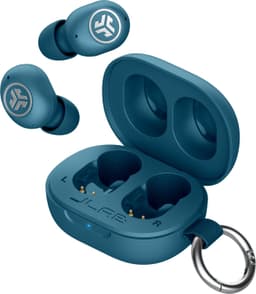 JLab JBuds Mini ANC Draadloze Oordopjes - Active Noise Cancelling Oortjes Draadloos - 25 uur Batterijduur - Apple Find My - Bluetooth Multipoint - Met Microfoon - Geschikt voor Android en Apple - Donkerblauw — thumbnail 2