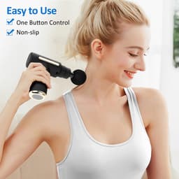 Massage Gun Compact - Spiermassage Apparaat - Percussie Massage - 6 Standen - 4 Opzetstukken - Type-C Opladen - Met Opbergcase - Voor Sport en Herstel — thumbnail 2