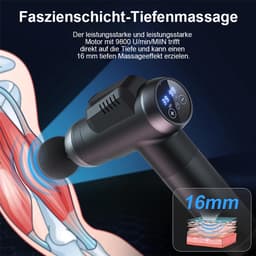 Fascia Gun - Krachtige en Stille Massagegun voor diepe spierontspanning - ABS Draadloze Percussie Massage Gun — thumbnail 5