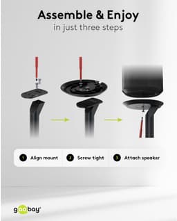Goobay Luidspreker standaard Modern Era 1 Base, compatibel met de Sonos Era 100, zwart — thumbnail 5