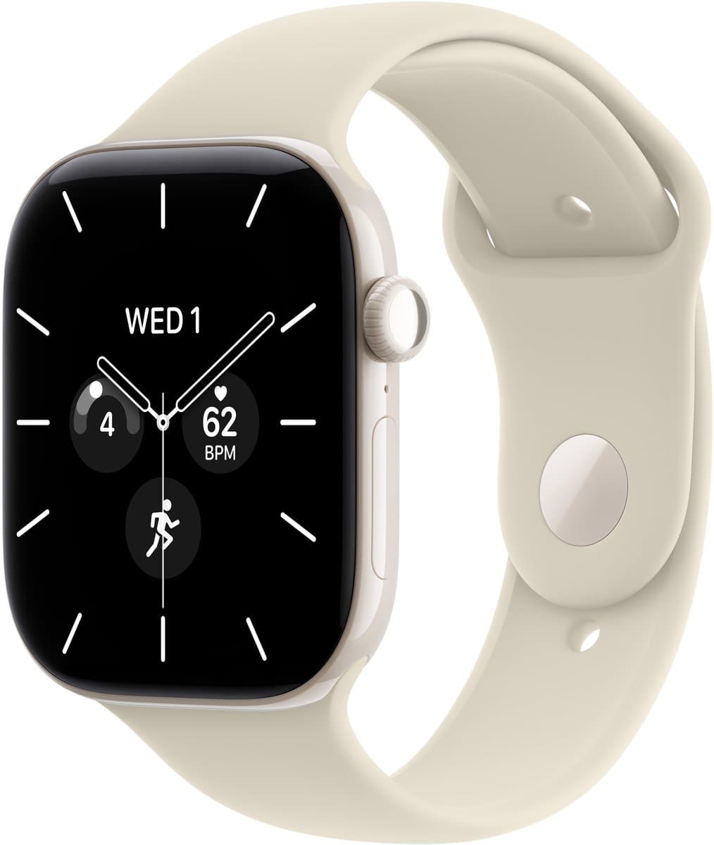 Apple Watch Series 12 - Wifi + 5G - 46 mm - Parelwit - M/L — afbeelding 1