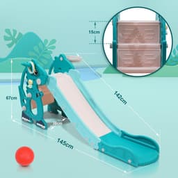 Indoor en outdoor, leermodule, basketbalmand, groen — thumbnail 5