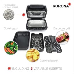 Multifunctionele heteluchtfriteuse-oven 8-in-1 - Met grill- en pizzafunctie - 6 liter — thumbnail 3
