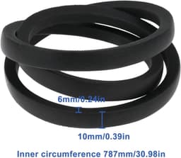 Dailygoods - 2 Stuks Grasmaaier Aandrijfriemen 22431-VK7-750 voor Honda — thumbnail 3