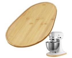 Aanrechtmat - Keukenkussen - Keukenmachine Stabiliseren - Schokabsorberend Houtontwerp - 30.5 cm - Meerkleurig