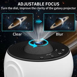 Sterrenhemel Projector, 13-In-1 Galaxy Projector, Led-Sterrenhemel Met Timer, Plafondprojector 360° Rotatie, Kamerplanetarium Voor Kinderen En Volwassenen, Cadeau, Wit — thumbnail 4