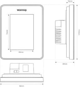 Warmup 7iE Smart Matter WiFi thermostaat voor vloerverwarming - Onyx zwart — thumbnail 4