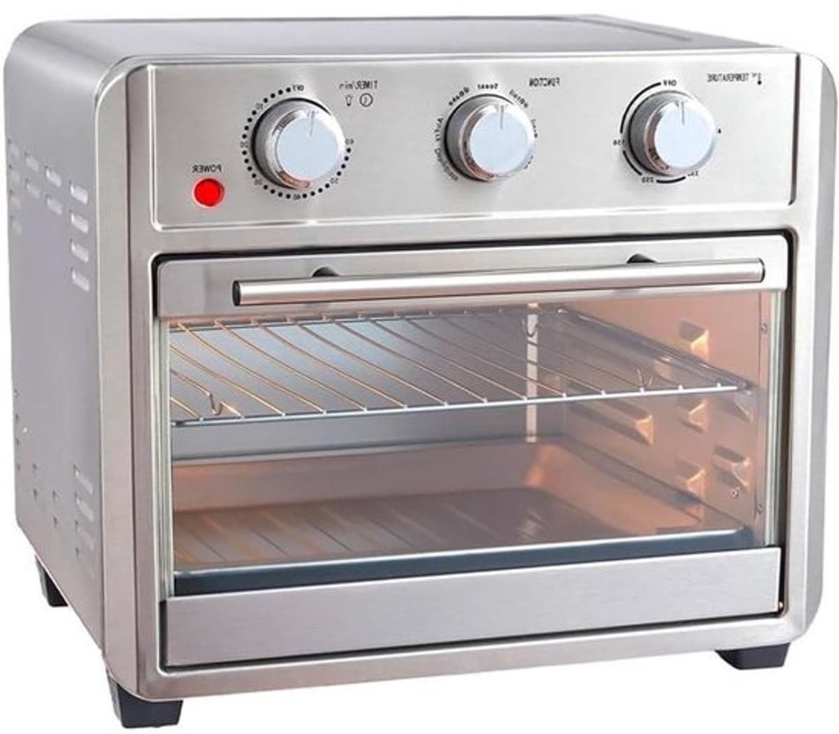 Heteluchtfriteuse Oven - Airfryer Keuken - Grote Maaltijden Bereiden - Snel en Gelijkmatig Koken - 22 Liter - Zwart — afbeelding 1