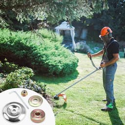 SnelShoppen - Pack van 10 Brush Cutter Accessoires - Onderdelen voor Bosmaaier en Grasmaaier - Inclusief Beschermcovers, Platen, Moeren en L-vormige S — thumbnail 4