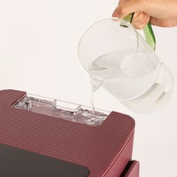 CREATE - Olievrije friteuse van 4,2 L met stoomfunctie - Bordeauxrood - AIR FRYER CRYSTAL — thumbnail 4