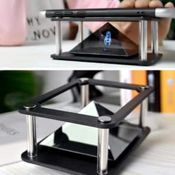 3D hologram projector piramide, 3,5-6 inch mobiel smartphone hologram, 3D holografische display staat projector voor elke smartphone (cilinder) — thumbnail 4