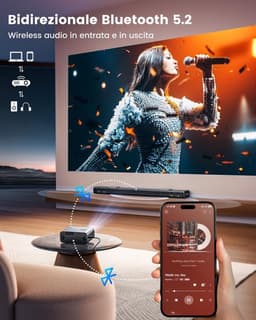 Beamer 1100 ANSI Lumen - Full HD 1920 x 1080 Resolutie - LCD Scherm - Voor Thuisbioscoop En Entertainment — thumbnail 1