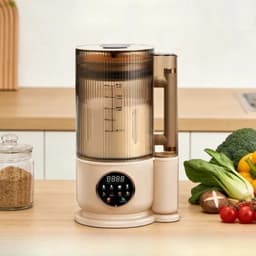 G&G soepmaker - Sojamelk maker - Smoothie - Milkshake - Soep - Babyvoeding - Machine - Blender - Beker met deksel - BPA-vrij - Wit — thumbnail 2