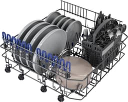 Wisberg WBDW40AWP - Vaatwasser - Energieklasse A - 40 dB - Wit - Bestekmand/Besteklade - 16 couverts - Startuitstel — thumbnail 3