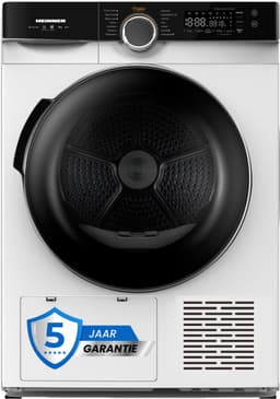 Heinner HHPD-M9K3A+++ Warmtepompdroger 9 Kg – 14 Droogprogramma’s – LED-Display – Touchbediening – Anti-Kreuk – Kinderslot – Wit – 5 Jaar Garantie — thumbnail 1
