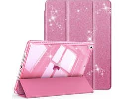Shockproof iPad 10.2 Inch Hoesje met Glitter en Potloodhouder voor 7e, 8e & 9e Generatie