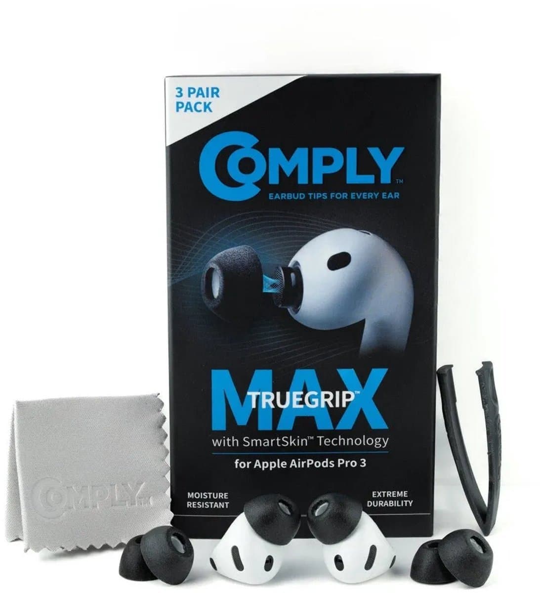 Comply Foam TrueGrip Max voor AirPods Pro 3 - maat LARGE, 3 paar — afbeelding 1