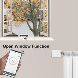 Slimme Radiatorthermostaatset met Zigbee Gateway en WiFi - Programmeerbare Thermostaten voor Slimme Verwarming — thumbnail 5